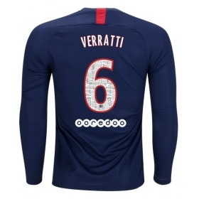 Koszulka Paris Saint-Germain VERRATTI 6 Domowe Stroje Piłkarskie 2019/20 Długi Rękaw